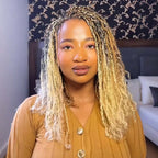 QVR #27+#613+#30 Blonde Highlights Afro kinky Bulk Human Hair for Braiding & Twists
