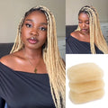 QVR #613 Blonde Color Afro kinky Bulk Human Hair for Braiding & Twists