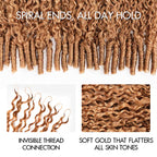 QVR Honey Blonde #27 Feather Crochet Human Hair Burmese Curly Crochet Weave Hair Extensions