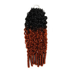 QVR Burmese Curly Feather Crochet Human Hair #T1B/350 Miracle Knots Machine Made Crochet Weave Hair Extensions
