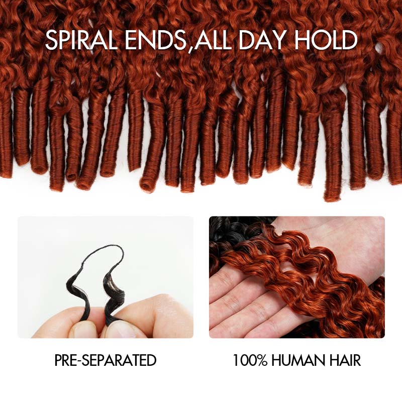 QVR Burmese Curly Feather Crochet Human Hair #T1B/350 Miracle Knots Machine Made Crochet Weave Hair Extensions