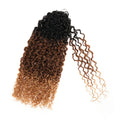 QVR Twist Curly Feather Crochet Human Hair Ombre #T1B/30/27 Miracle Knots Crochet Weave Hair Extensions
