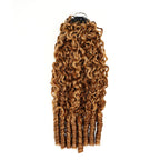 QVR Burmese Curly Feather Crochet Human Hair Highlight #P27/30 Miracle Knots Crochet Weave Hair Extensions