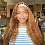 QVR Burmese Curly Feather Crochet Human Hair Highlight #P27/30 Miracle Knots Crochet Weave Hair Extensions