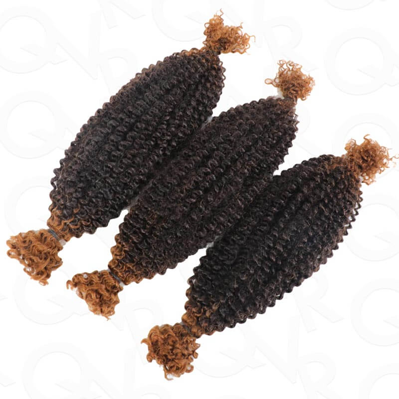 QVR Ombre Spring Twist Hair T1B/30 Color Type 3C 4A Hair Extensions