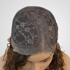 QVR Side Part #4/30 Highlights Short Bob Wigs Water Wave Human Hair