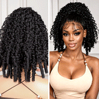 QVR Drawstring Ponytail Extension Burmese Curly Human Hair Ponytail Hairstyle