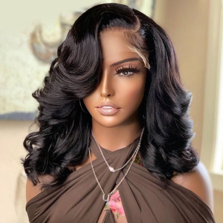 QVR Body Wave Short Bob Wigs Pre Plucked 13x4 Lace Front Wigs Human Hair 210% Density