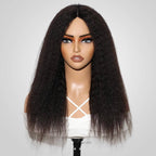 QVR Kinky Curly V Part Wigs Human Hair Beginner Friendly No Leave Out