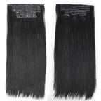 QVR #2/30 Mixed Subtle Ombre Brown PU Clip In Hair Extensions Straight Seamless Clip In Human Hair