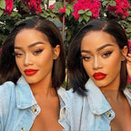 QVR Beginner Friendly Straight 5x5 Lace Closure Short Bob Wig 100% Human Hair