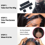 QVR Realistic Curly Edge Hairline Wig Kinky Curly 13x4 Lace Frontal Human Hair Wig