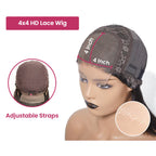 QVR Curly Edge Deep Wave 13x4 HD Transparent Lace Front Wigs With Realistic Hairline
