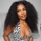 QVR Glueless Pre-cut 4x6 HD Lace Closure Human Hair Wig Afro Curly Wear & Go Wigs Beginner Friendly