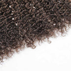 QVR Ombre Brown #T1B/4 Human Crochet Hair Small Kinky Curly Machine Made Feather Crochet Hairstyle