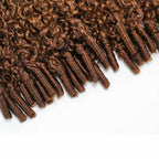 QVR #T1B/30 Feather Crochet Human Hair Burmese Curly Machine Made Crochet Weave Hair Extensions