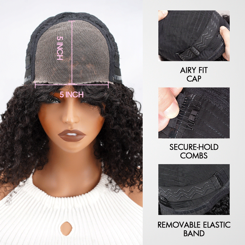 QVR Knotless Boho Braid 5X5 Lace Closure Wig with Braided Top Wear To Go Virgin Human Hair Wigs