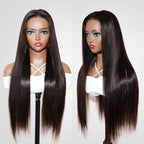 QVR Real Glueless Straight/Body Wave HD Pre Cut Lace Front Human Hair Wigs 210% Density