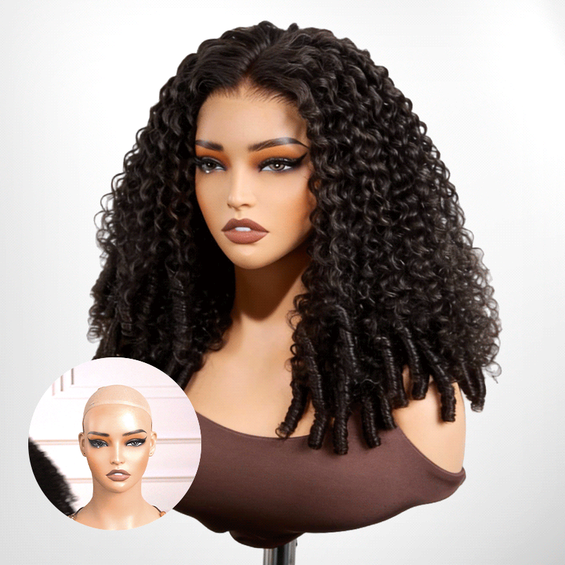 QVR Burmese Curly 13X4 Lace Front Wig Wear To Go 4Pre Design Virgin Human Hair Wigs