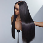 QVR Glueless 13x4 Lace Front Human Hair Wigs With Baby Hair Straight Beginner Friendly Human hair Wigs
