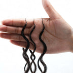 QVR Ombre Brown #T1B/4 Human Crochet Hair Water Wave Machine Made Feather Crochet Hairstyle