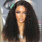 QVR Glueless Pre-cut 4x6 HD Lace Closure Human Hair Wig Afro Curly Wear & Go Wigs Beginner Friendly