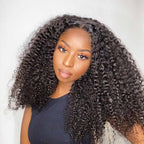 QVR Glueless Pre-cut 4x6 HD Lace Closure Human Hair Wig Afro Curly Wear & Go Wigs Beginner Friendly