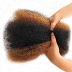 QVR Multi-Color Combo Afro Kinky Bulk Human Hair For Braiding Dreadlock