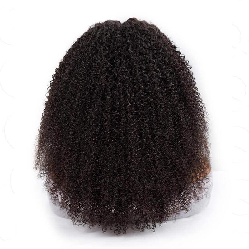 QVR Kinky Curly V Part Wigs Human Hair Beginner Friendly No Leave Out
