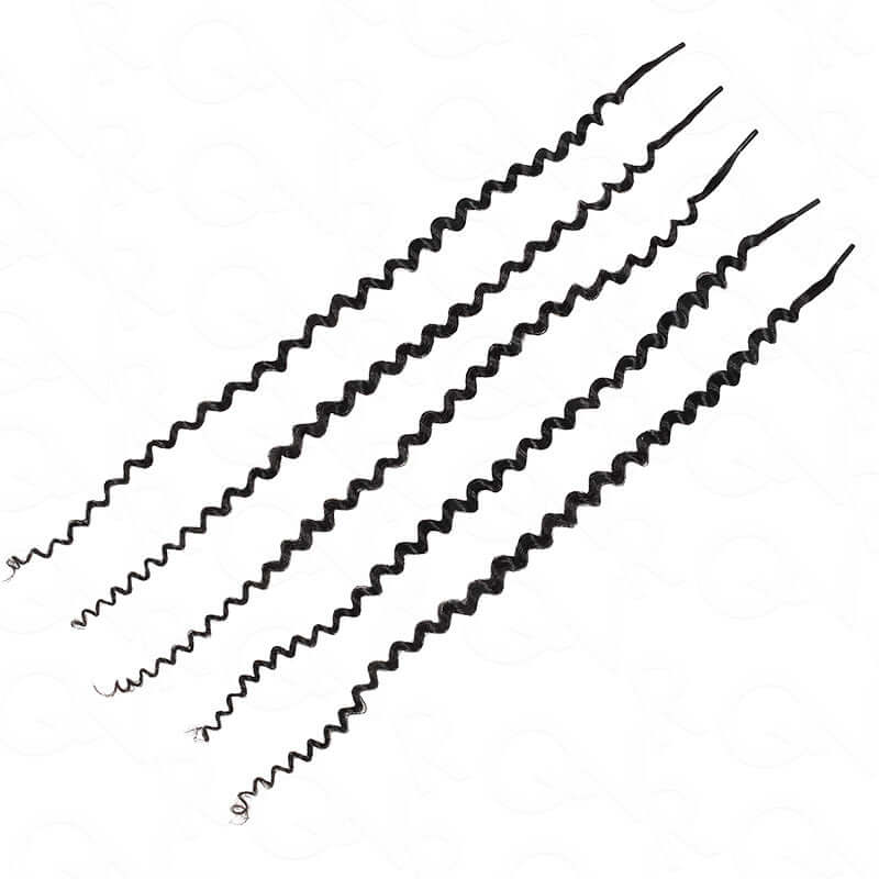 QVR Afro Kinky Curly I Tip Hair Extensions Natural Black Human Hair