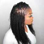 QVR Best Quality Kinky Twist Style 4 Packs Afro kinky Bulk Braiding Human Hair