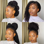 QVR Flawless Mini Twist With Soft Afro kinky Bulk Human Hair For Braiding Dreadlock
