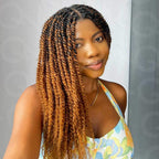 QVR Affordable Afro Kinky Bulk Human Hair Auburn Color For Braiding DreadLock
