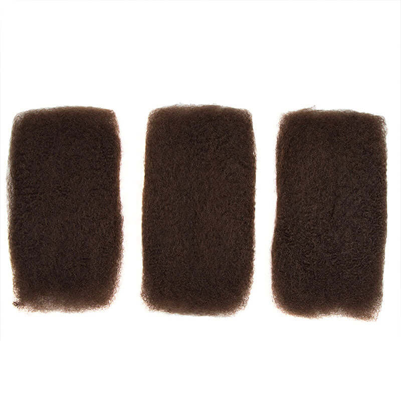 QVR #4+#30 Two Colors Afro Kinky Bulk Human Hair For Braiding DreadLock