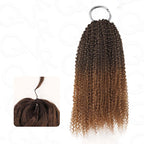 QVR Premium Chinese Hair Afro Kinky Curly Virgin Human Crochet Hair Ombre #T2/30 Machine Made Feather Crochet Hairstyles