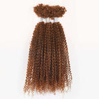 QVR Human Afro Kinky V Bulk Natural Curly Hair for Kinky Twist Crochet Braiding Hair