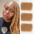 QVR Honey Blonde Color Afro kinky Bulk Hair Extensions For Braiding Dreadlock Human Hair