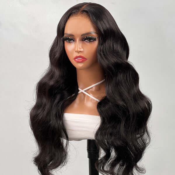 QVR Real Glueless Straight/Body Wave HD Pre Cut Lace Front Human Hair Wigs 210% Density