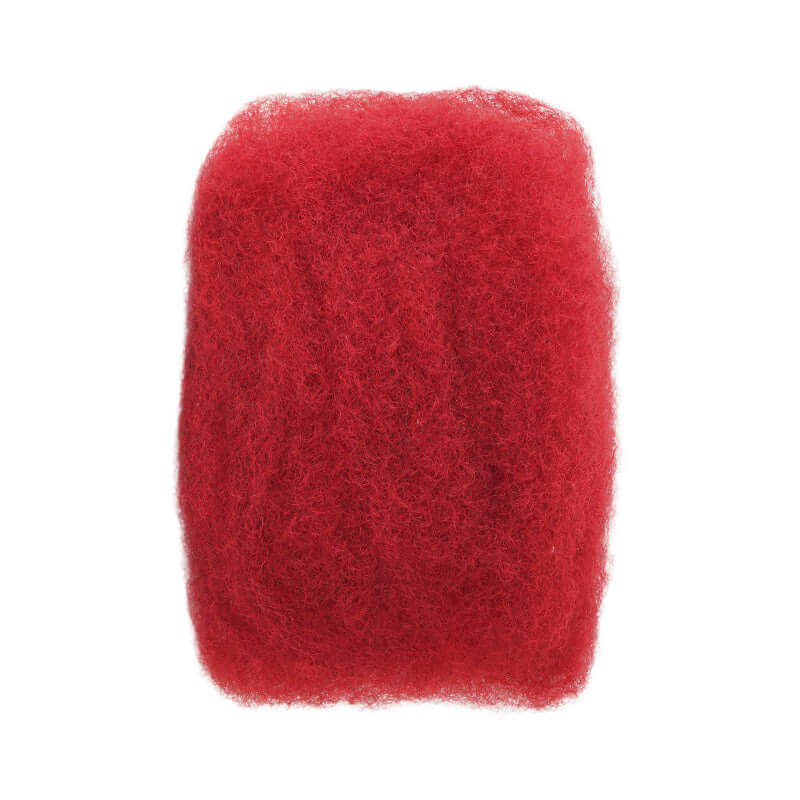 QVR Upgrade Red Color Afro kinky Bulk Hair Extensions For Braiding Dreadlock Human Hair