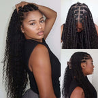 QVR Water Wave Bulk Hair Extensions for Boho Knotless Braiding