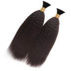 QVR Kinky Straight Bulk Hair Extensions for Boho Knotless Braiding