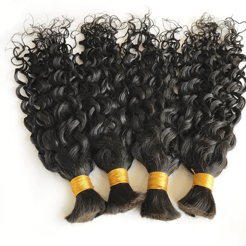QVR Water Wave Bulk Hair Extensions for Boho Knotless Braiding