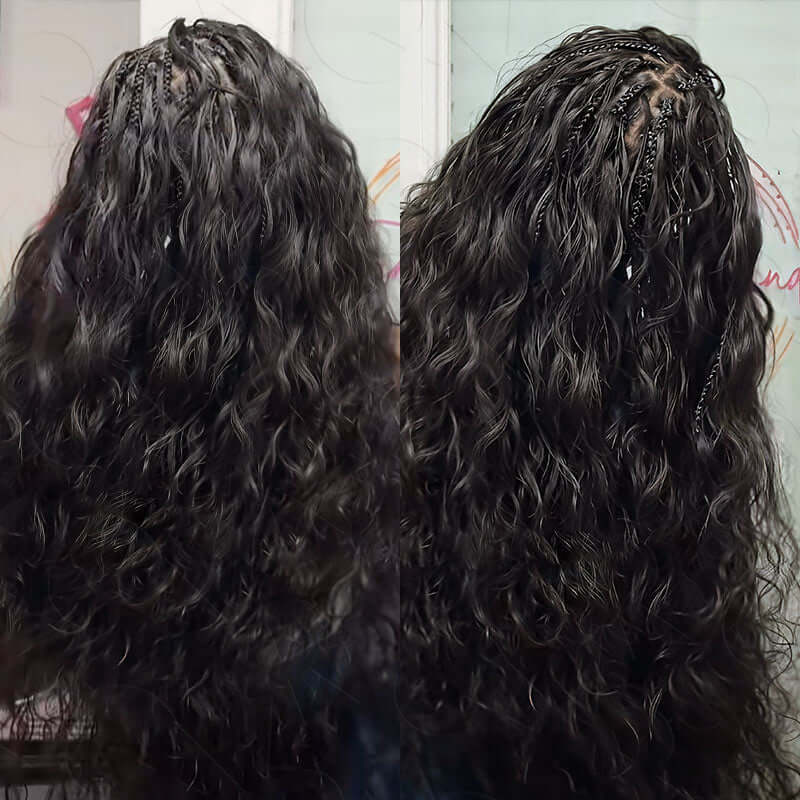 QVR Body Wave Bulk Hair Extensions for Boho Knotless Braiding