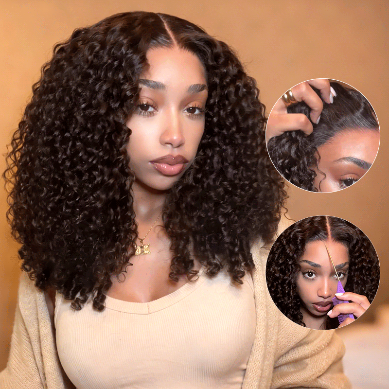 QVR Burmese Curly 5X5 Lace Closure Wig Wear To Go 4Pre Design Virgin Human Hair Wigs