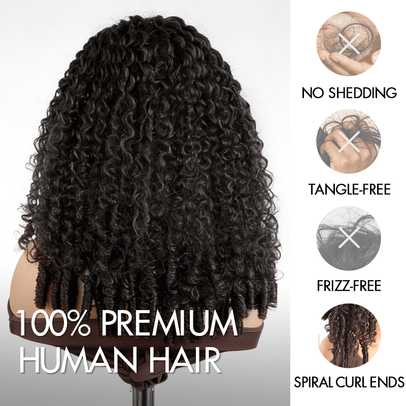 QVR Burmese Curly 13X4 Lace Front Wig Wear To Go 4Pre Design Virgin Human Hair Wigs