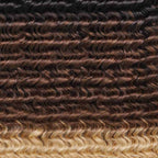 QVR Ombre #T1B/30/613 Small Kinky Curly Machine Made Feather Crochet Human Hair Extensions