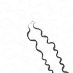 QVR Ramen Curl Crochet Hair Natural Black Machine Made Feather Crochet Human Hair Extension