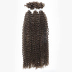 QVR Human Afro Kinky V Bulk Natural Curly Hair for Kinky Twist Crochet Braiding Hair