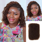 QVR Dark Brown Afro kinky Bulk Hair Extensions For Braiding Dreadlock Human Hair