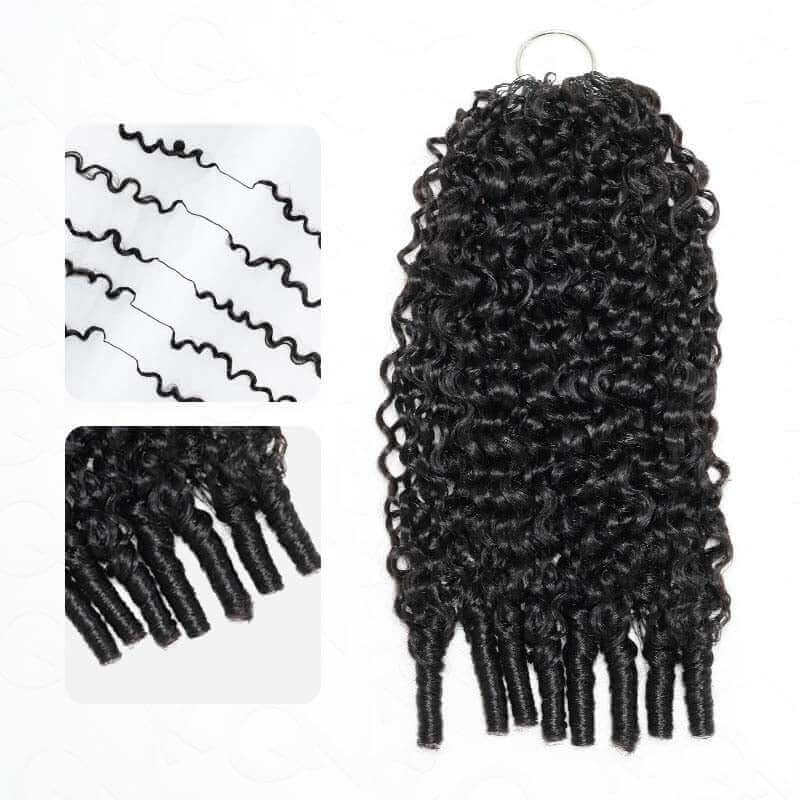 Member Sale| QVR Burmese Curly Crochet Hair Natural Black
